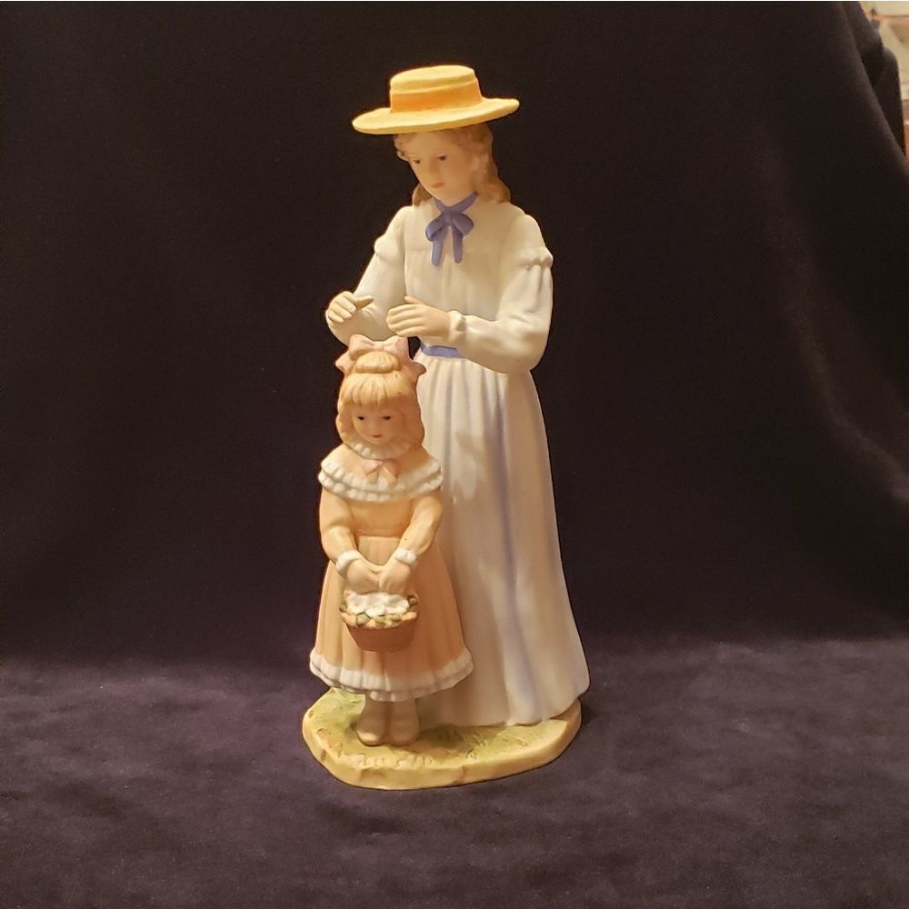 Vintage Homco Mother & Daughter Porcelain Figurine